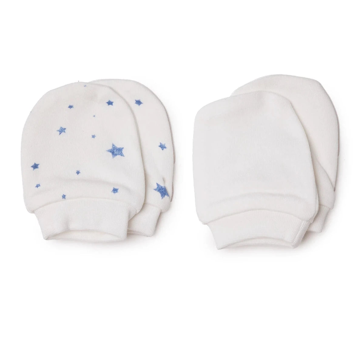 Baby Boy Mittens / Gloves Star Print - Ecru Printed Ecru Printed - ebebek