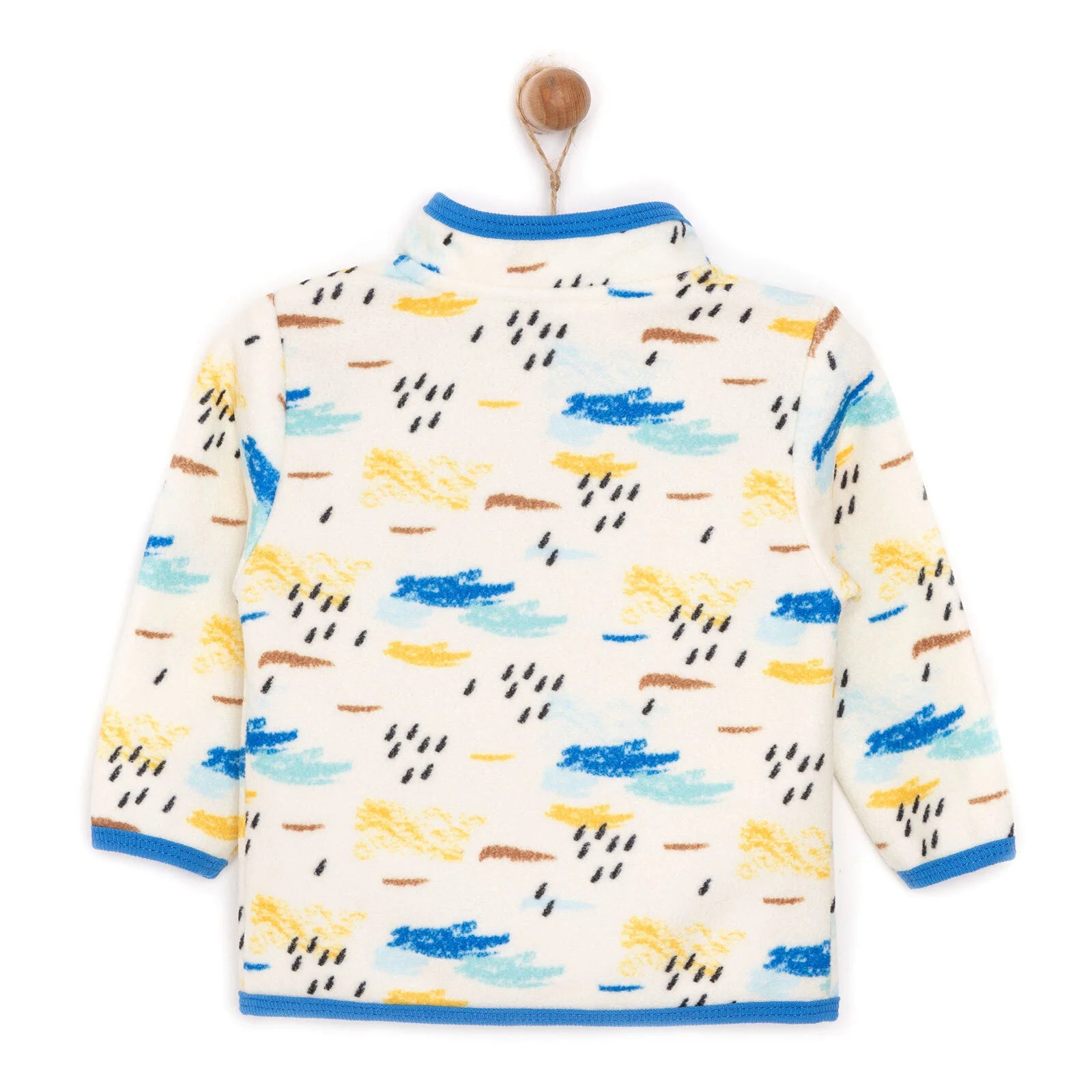 HelloBaby Basic Repeat Printed Fleece Cardigan - Printed - ebebek - Black Friday