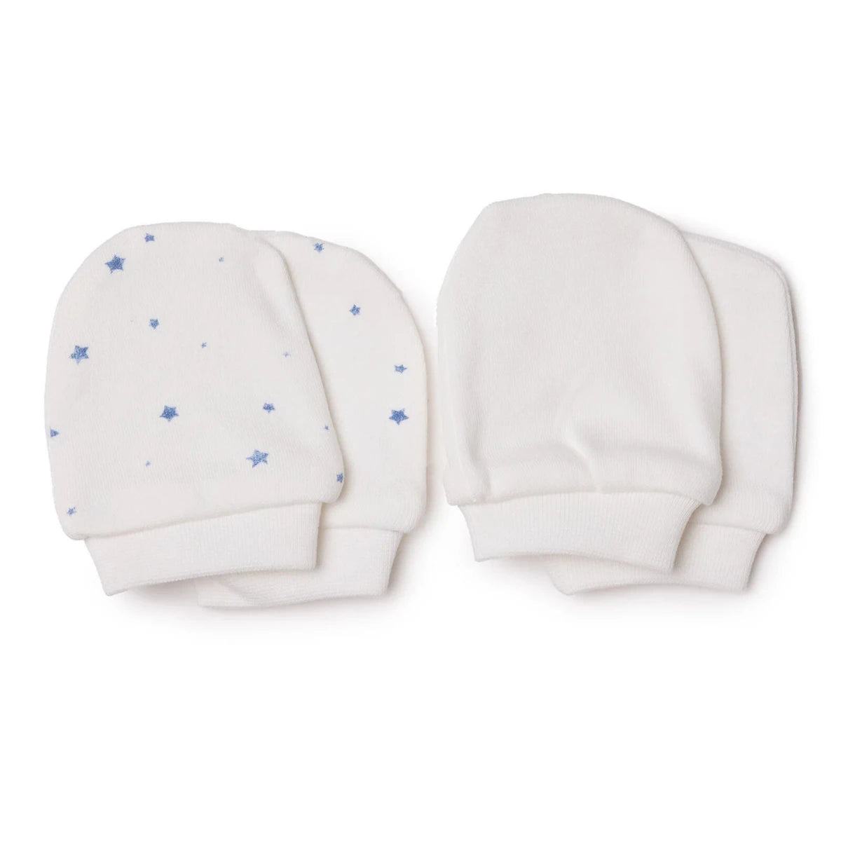 Baby Boy Mittens / Gloves Star Print - Ecru Printed Ecru Printed - ebebek