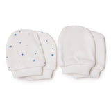 Baby Boy Mittens / Gloves Star Print - Ecru Printed Ecru Printed - ebebek