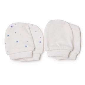 Baby Boy Mittens / Gloves Star Print - Ecru Printed Ecru Printed - ebebek