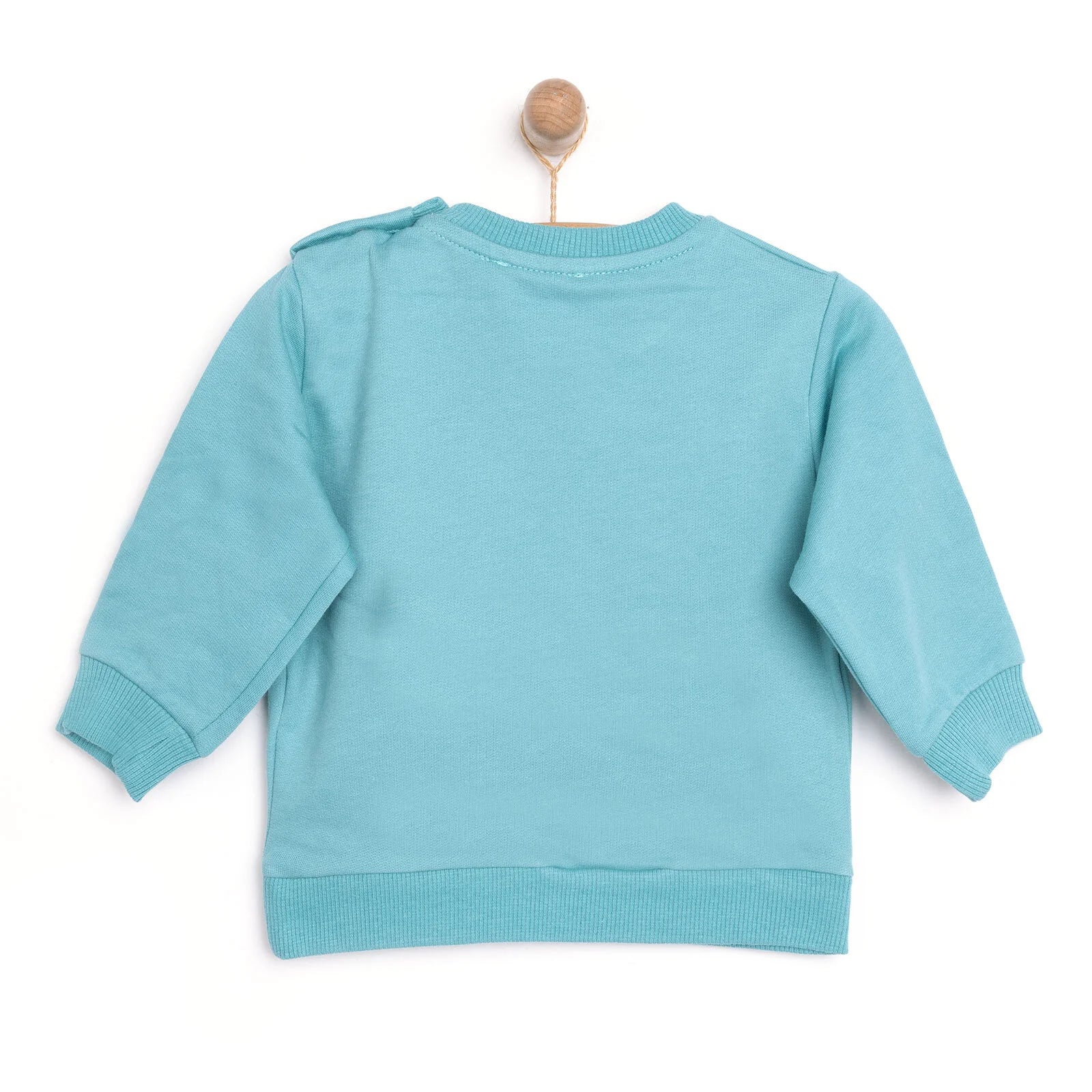 HelloBaby Basic Low Raised Pole Themed Sweatshirt - Turquois - ebebek - Black Friday
