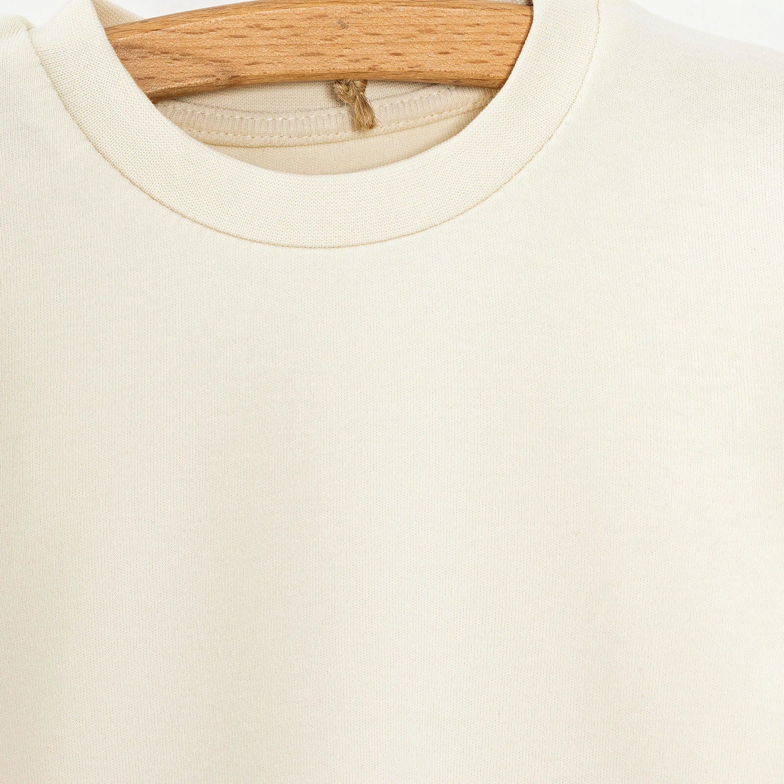 HelloBaby Basic Unisex Long Sleeve T-shirt - White - Ecru - ebebek - Black Friday