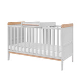 Tutti Bambini Rio Cot Bed with Cot Top Changer & Mattress - Dove Grey/Honey Oak Dove Grey/Honey Oak - ebebek
