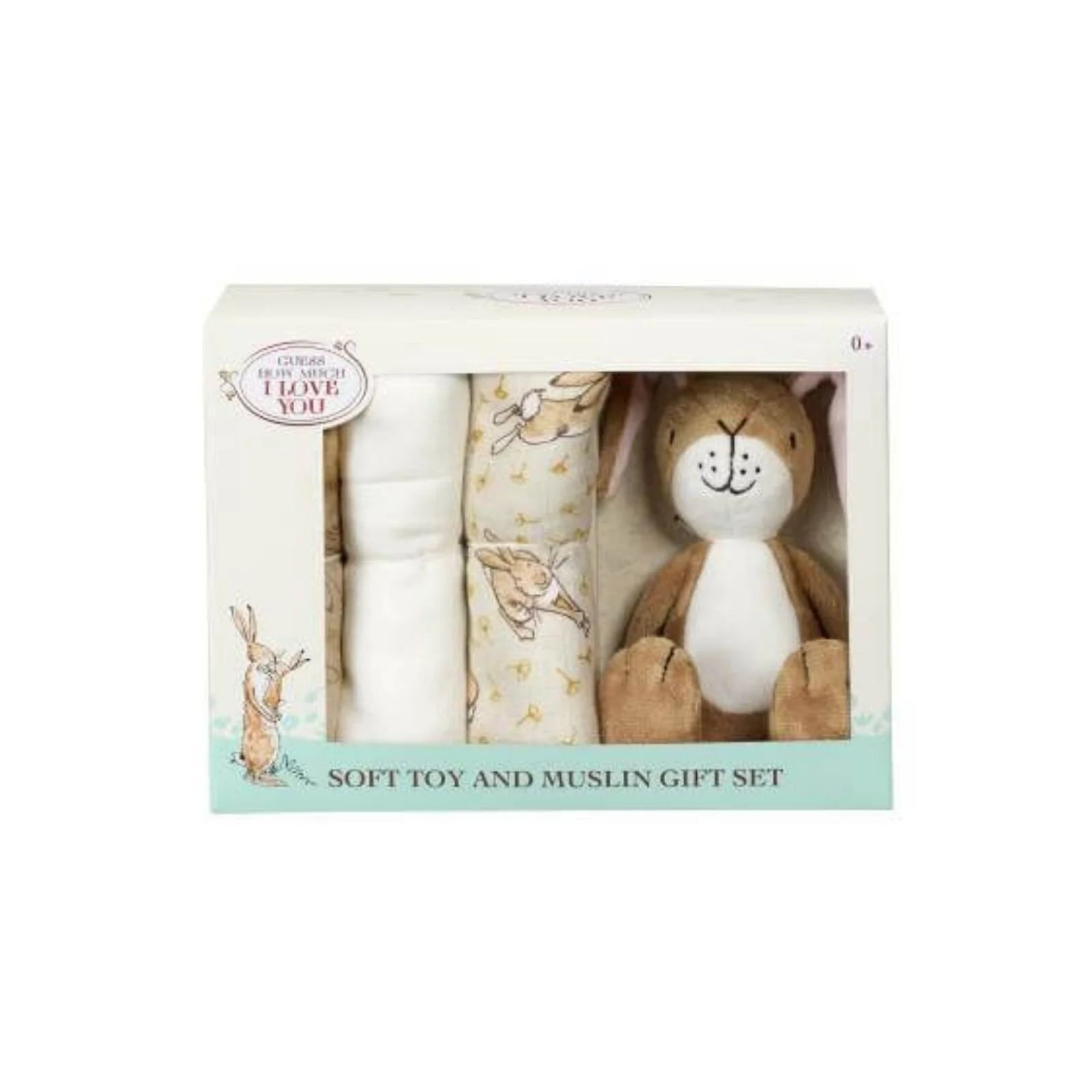 Guess How Much I Love You Soft Toy and Muslin Gift Set - ebebek - Black Friday