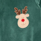 HelloBaby Newborn Unisex Embroidered Velvet Rompers - Green - ebebek - Black Friday