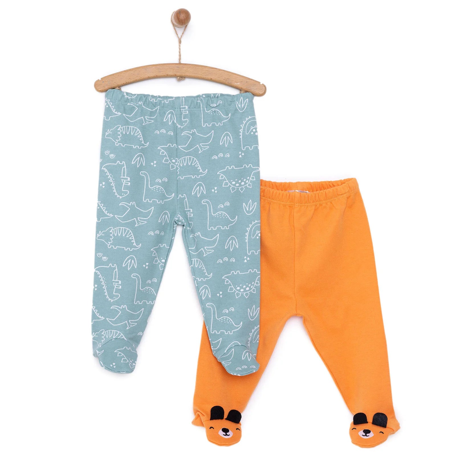 HelloBaby Boy 2 Piece Footed Bottom - Orange - ebebek - Black Friday