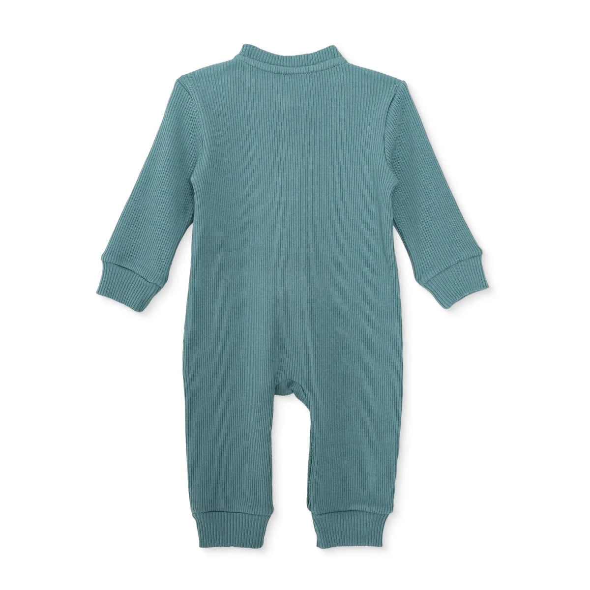 Baby Boy Footless Sleepsuit Floral Print Snap Fastening Crew Neck - Green Green - ebebek