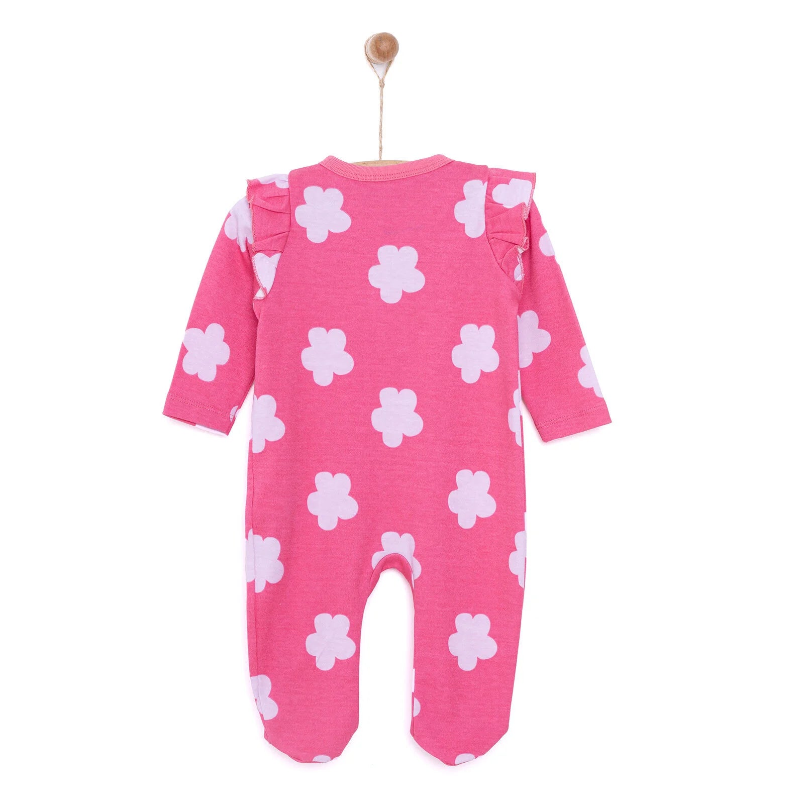 HelloBaby Newborn Girl Footed Jumpsuit - Pink - ebebek - Black Friday