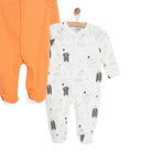HelloBaby Newborn Footed Jumpsuit - Hat 2 Pcs - Orange - ebebek - Black Friday