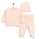 HelloBaby Wrapover Top - Hat - Footed Bottom - Powder - ebebek - Black Friday