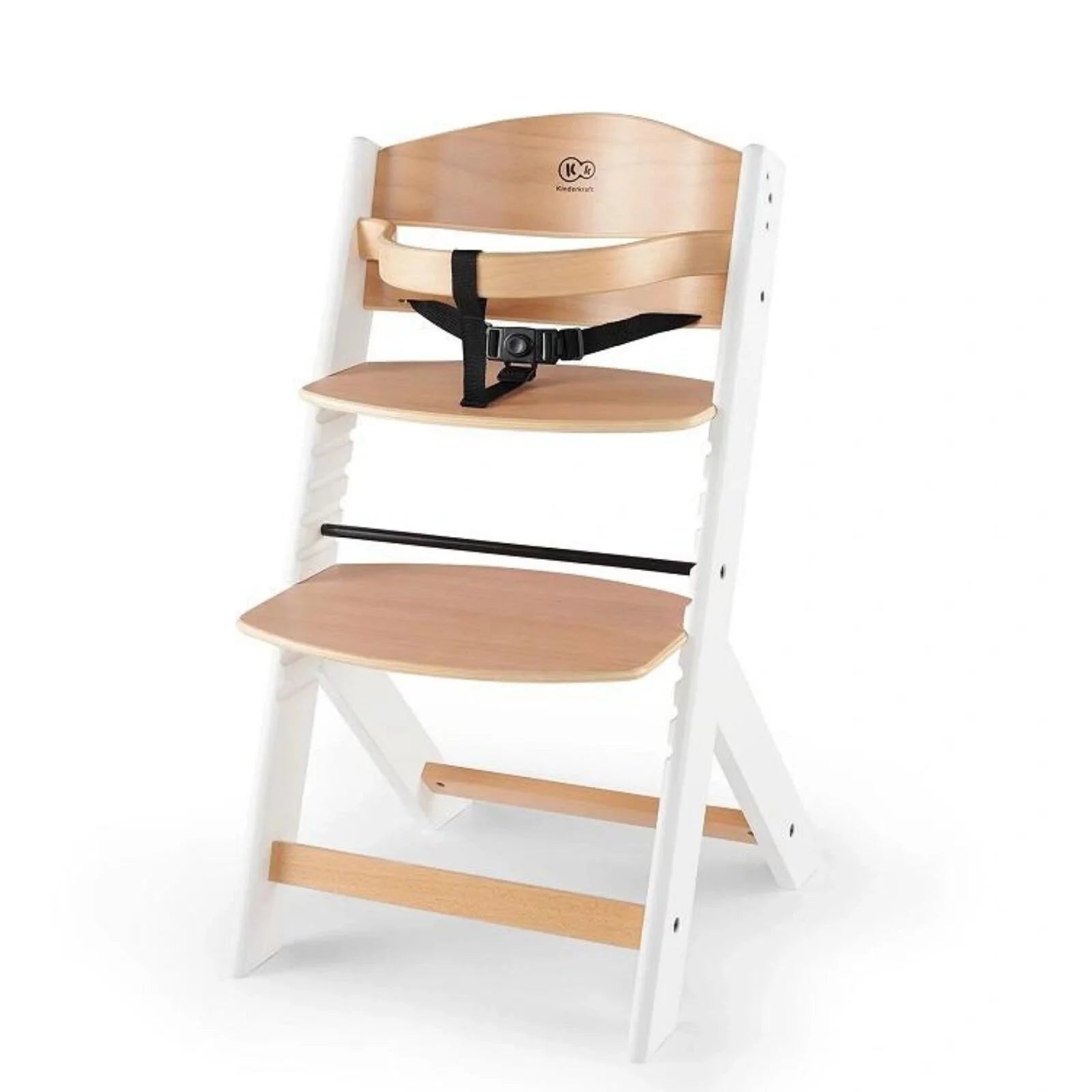 Kinderkraft Enock Wooden Highchair - Wooden White - ebebek - Black Friday