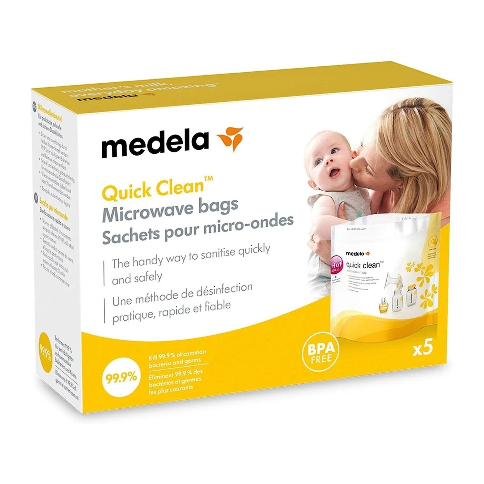 Medela Quick Clean Micro - Steam Bags Pack of 5 - ebebek - Black Friday