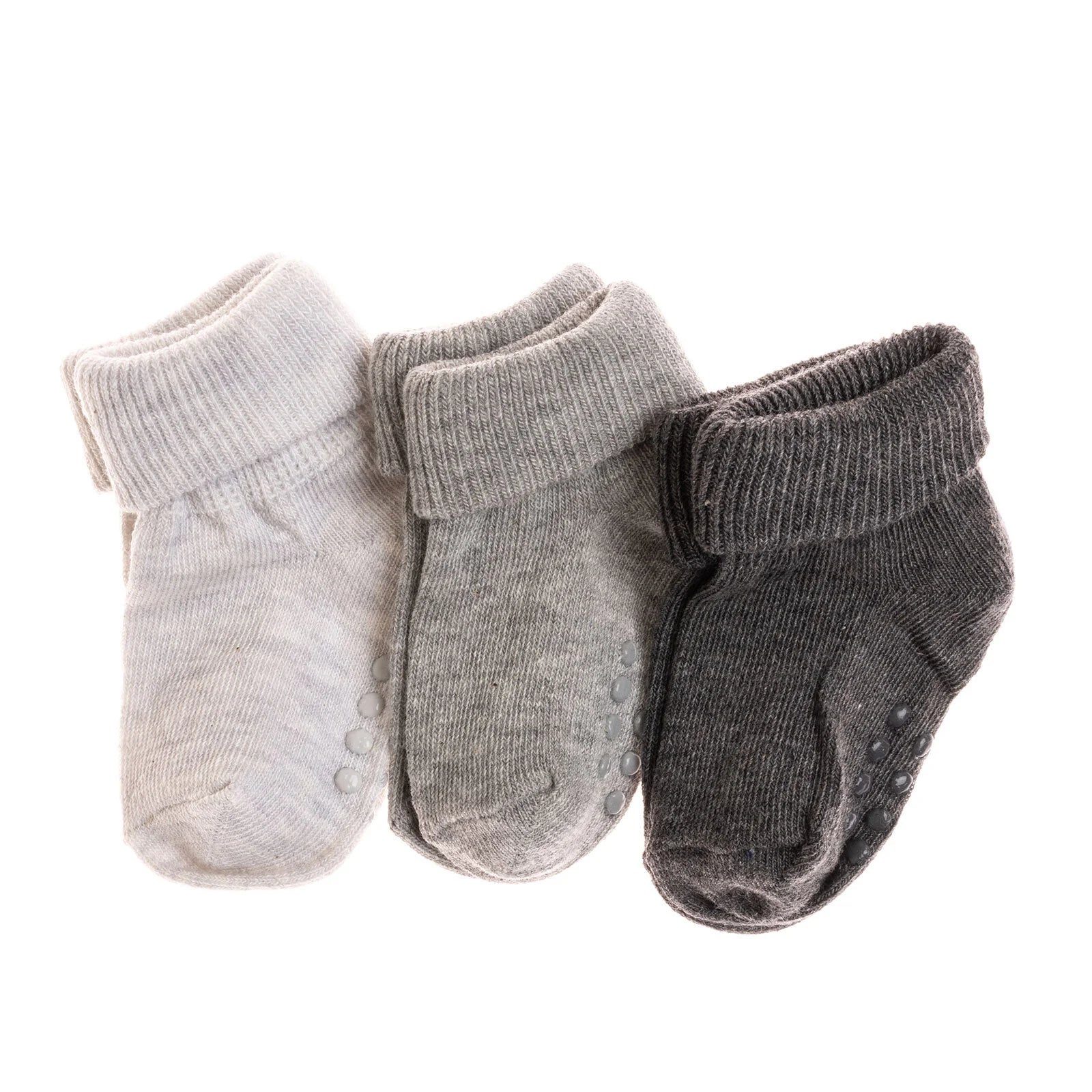 HelloBaby Baby Girl Pack of 3 Socks - Grey Melange - ebebek - Black Friday