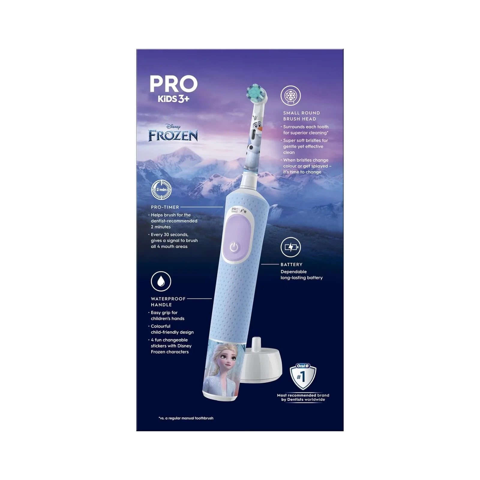 Oral - B Vitality Pro Kids Electric Toothbrush - Frozen - ebebek - Black Friday