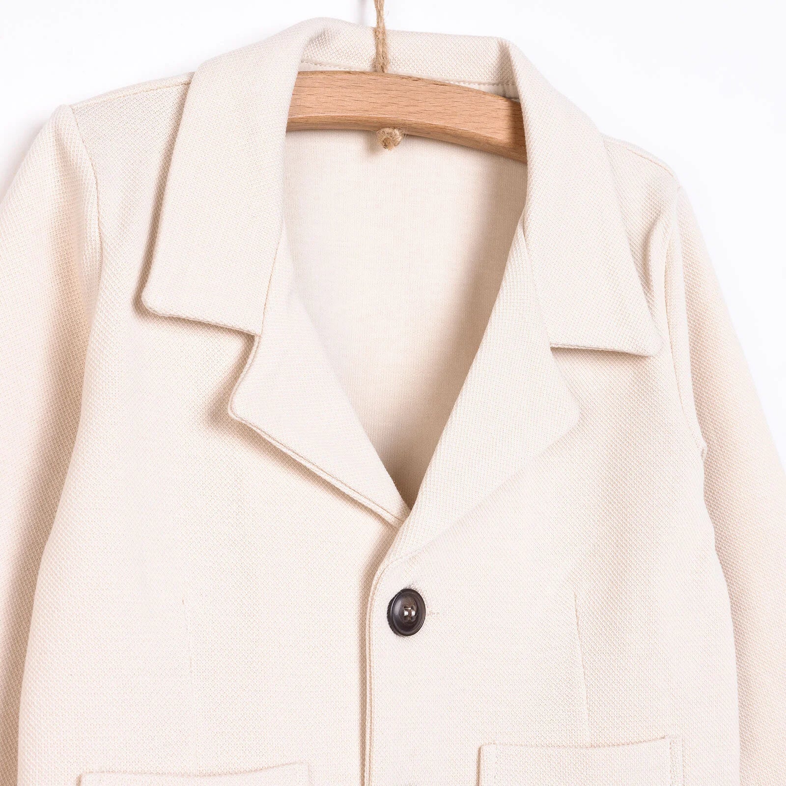 HelloBaby Classic Boy Boy Jacket - Ecru - ebebek - Black Friday