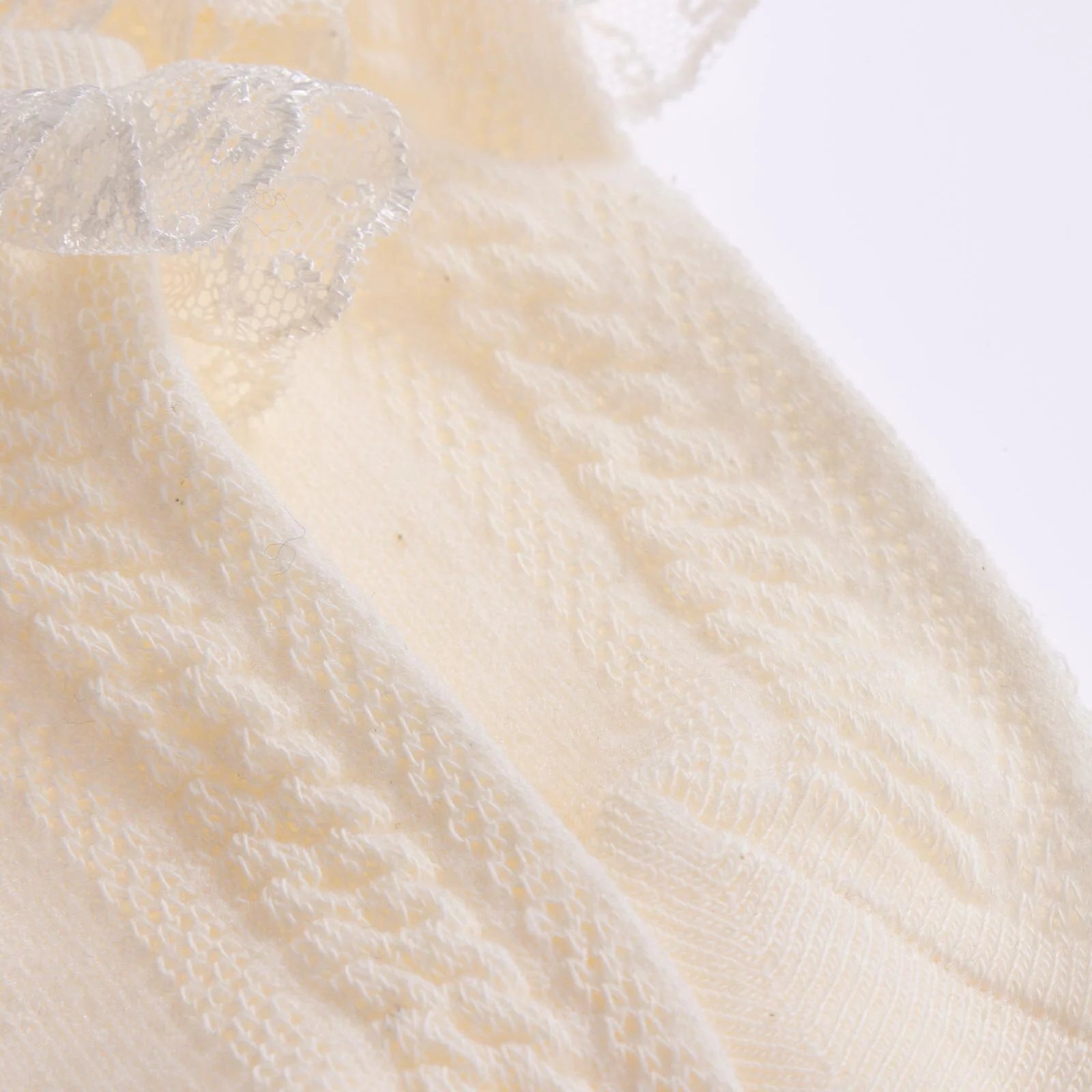 HelloBaby Girl Socks with Lace - Ecru - ebebek - Black Friday