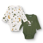 HelloBaby Long Sleeve Body 2 Pack - Khaki - ebebek - Black Friday