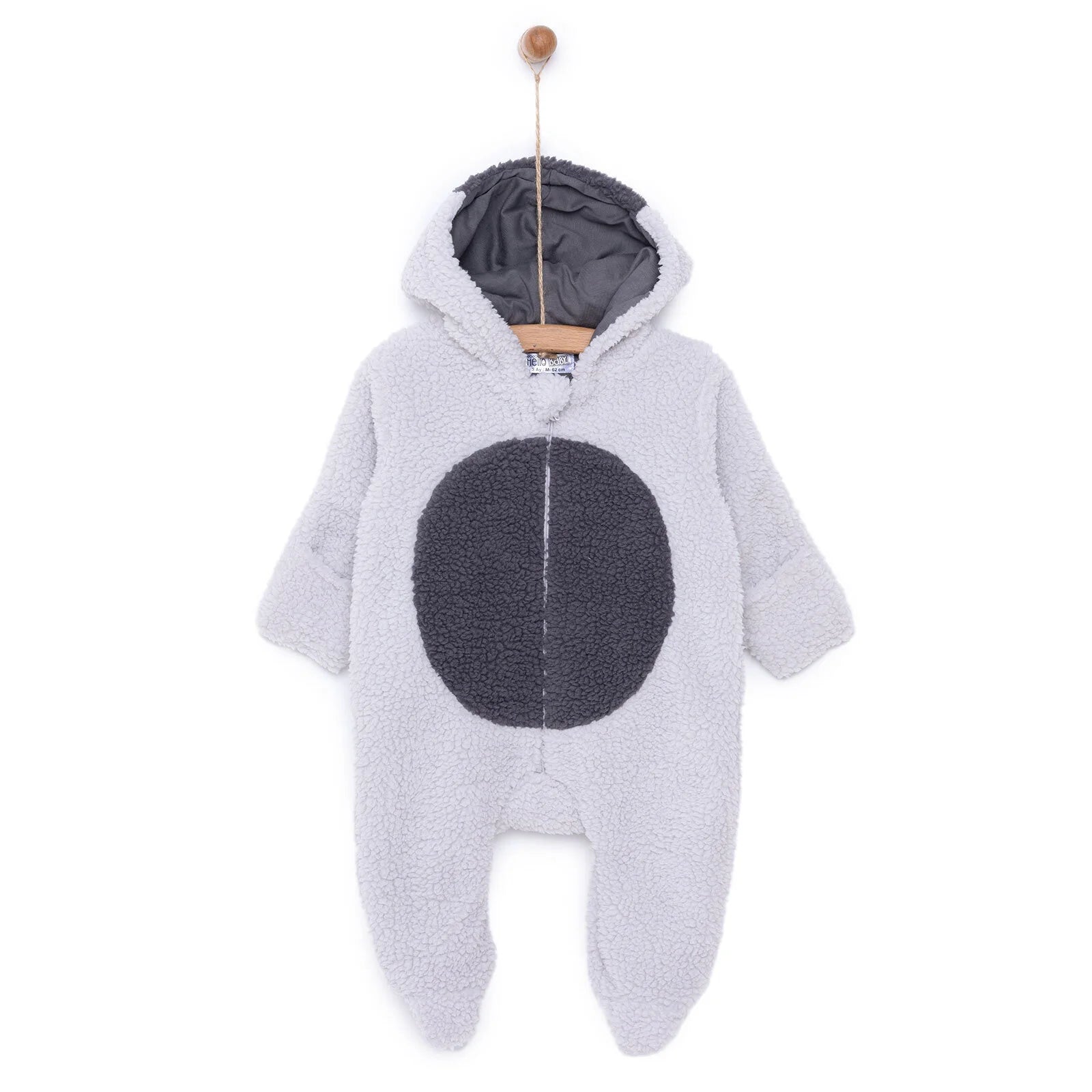 HelloBaby Newborn Unisex Welsoft Footed - Light Grey - ebebek - Black Friday