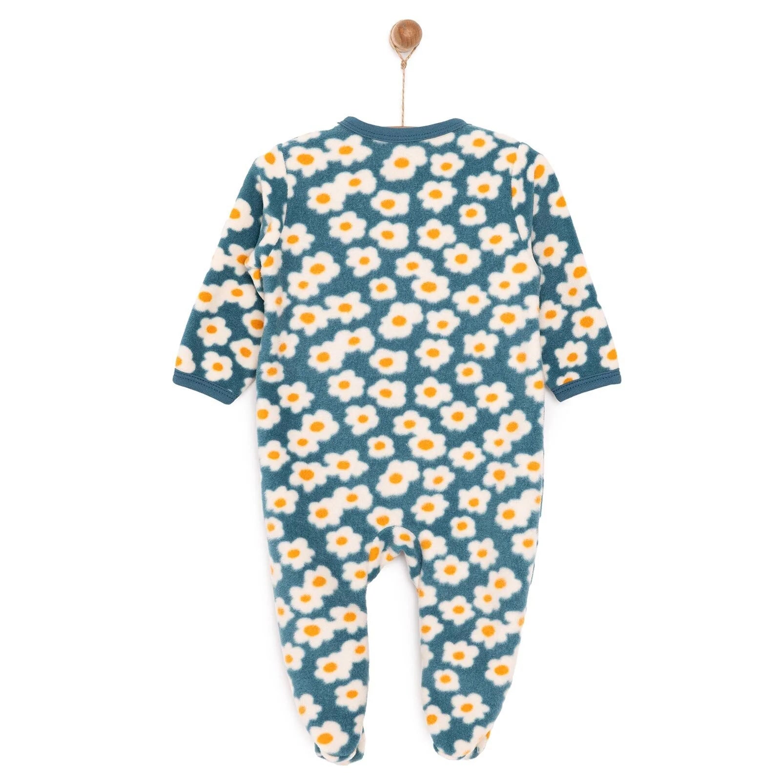 HelloBaby Newborn Fleece Footed Jumpsuit - Light Blue - ebebek - Black Friday