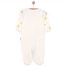 Bebetto Newborn Chıck Chıck Footed Jumpsuit - Ecru - ebebek - Black Friday
