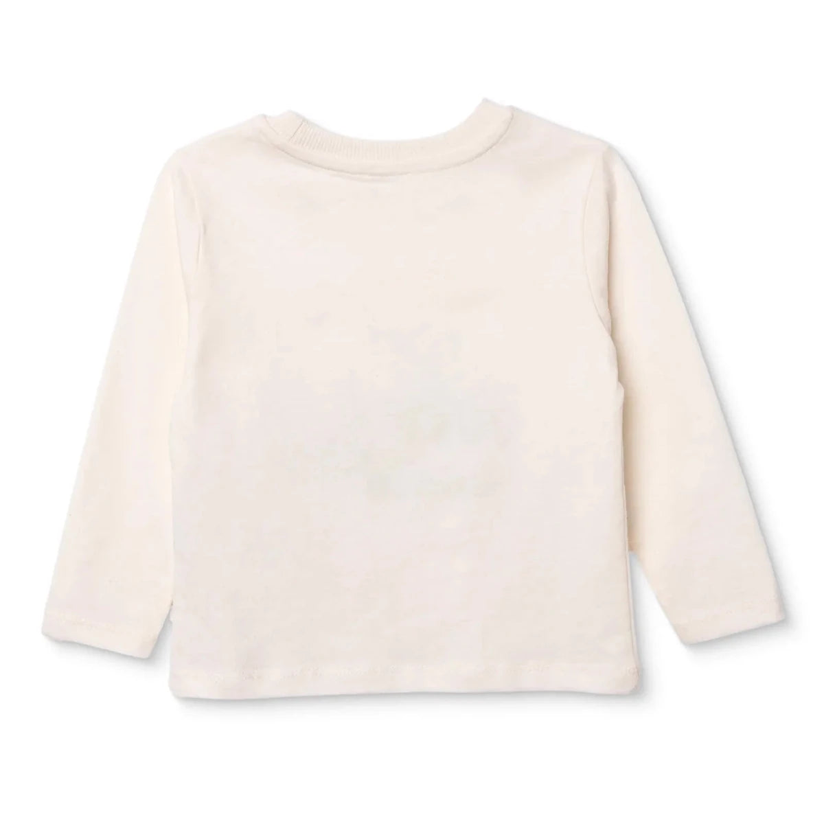 HelloBaby Boys Long Sleeve T-shirt Bear Print Cool Boy Crew Neck Long Sleeve - Ecru Ecru - ebebek