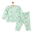 HelloBaby Unisex Long Sleeve Pyjamas Set - Dark Mint - ebebek - Black Friday