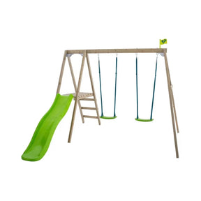 TP Forest Multiplay Wooden Double Swing Set & Slide - ebebek
