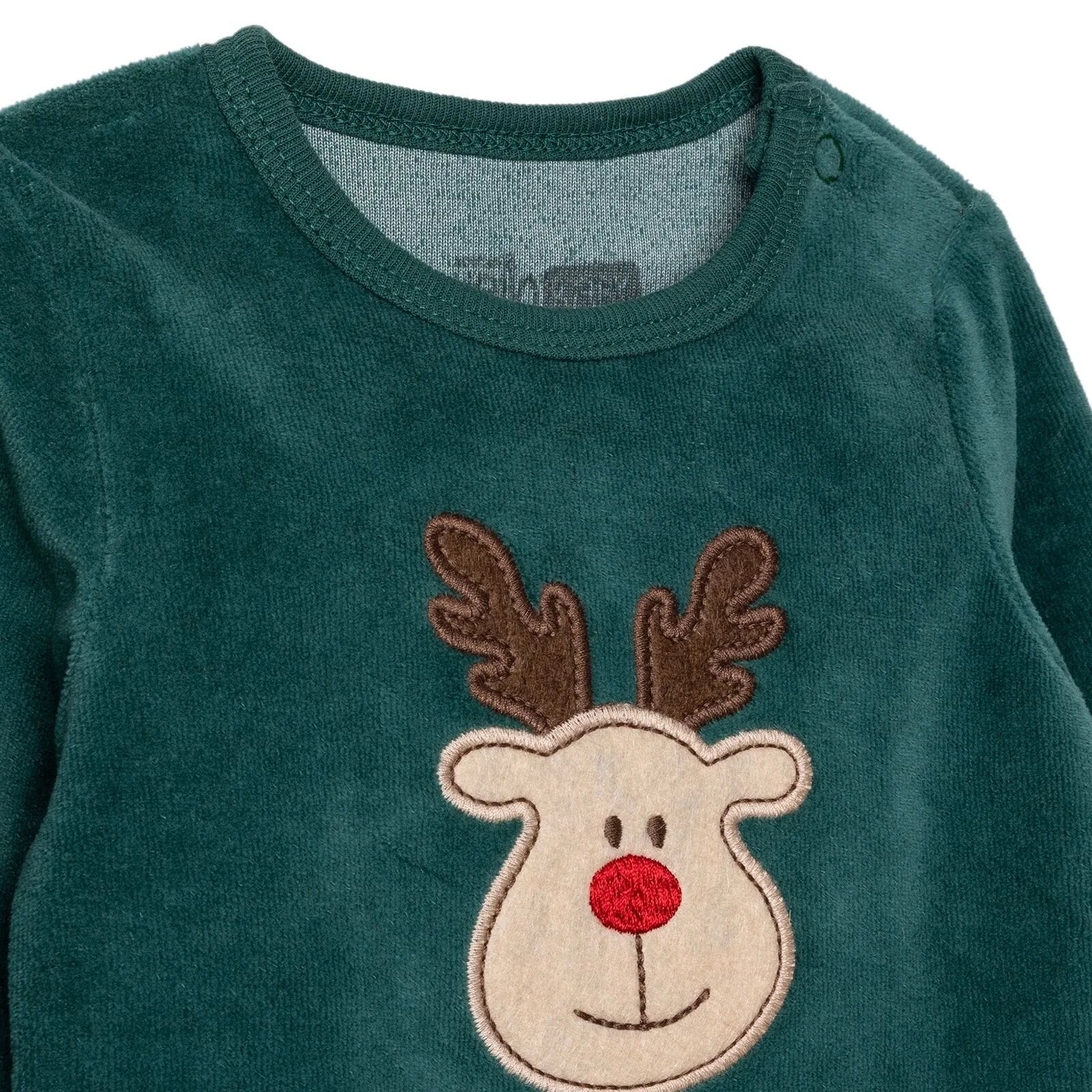 HelloBaby Christmas Baby Boy Long Sleeve Body - Green - ebebek - Black Friday