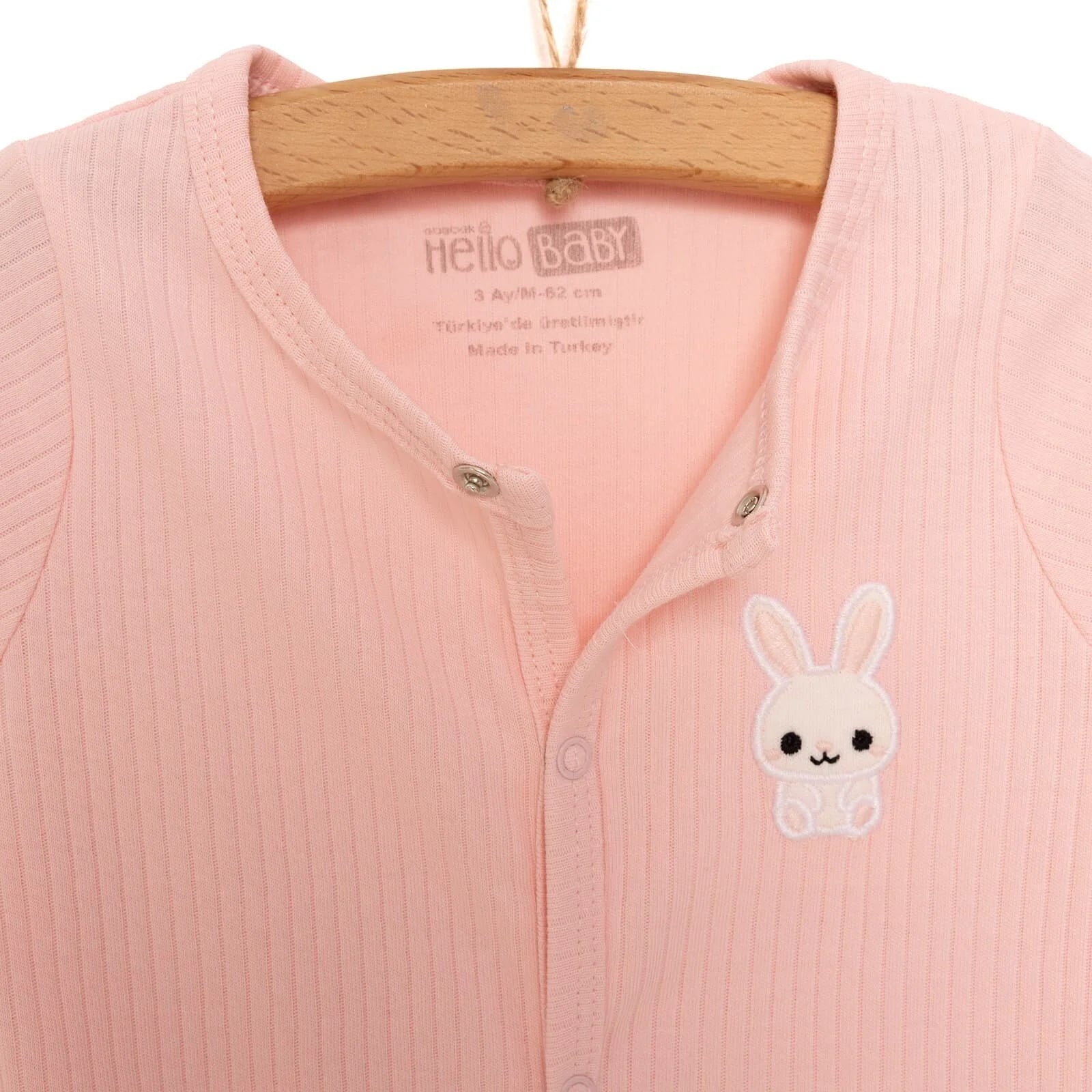 HelloBaby Newborn Girl Footed Jumpsuit - Light Pink - ebebek - Black Friday