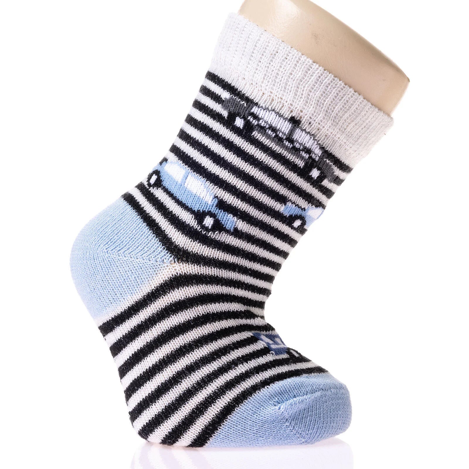 HelloBaby Baby Boy Car Patterned Socks 5 Pcs - Blue - ebebek - Black Friday