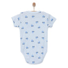HelloBaby Boy Short Sleeve Bodysuit - Blue - ebebek - Black Friday