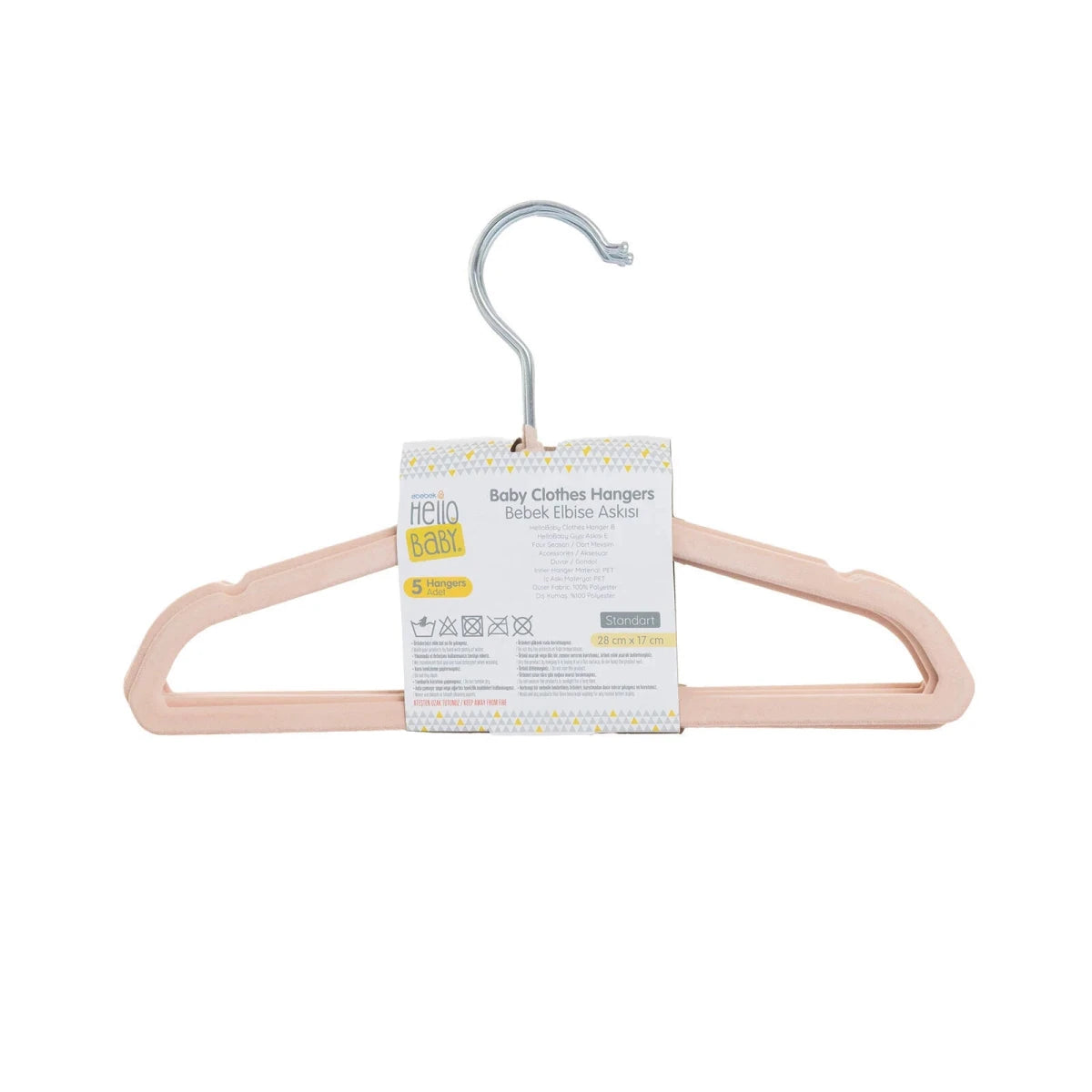 HelloBaby Girls Clothes Hanger - Light Pink Light Pink - ebebek