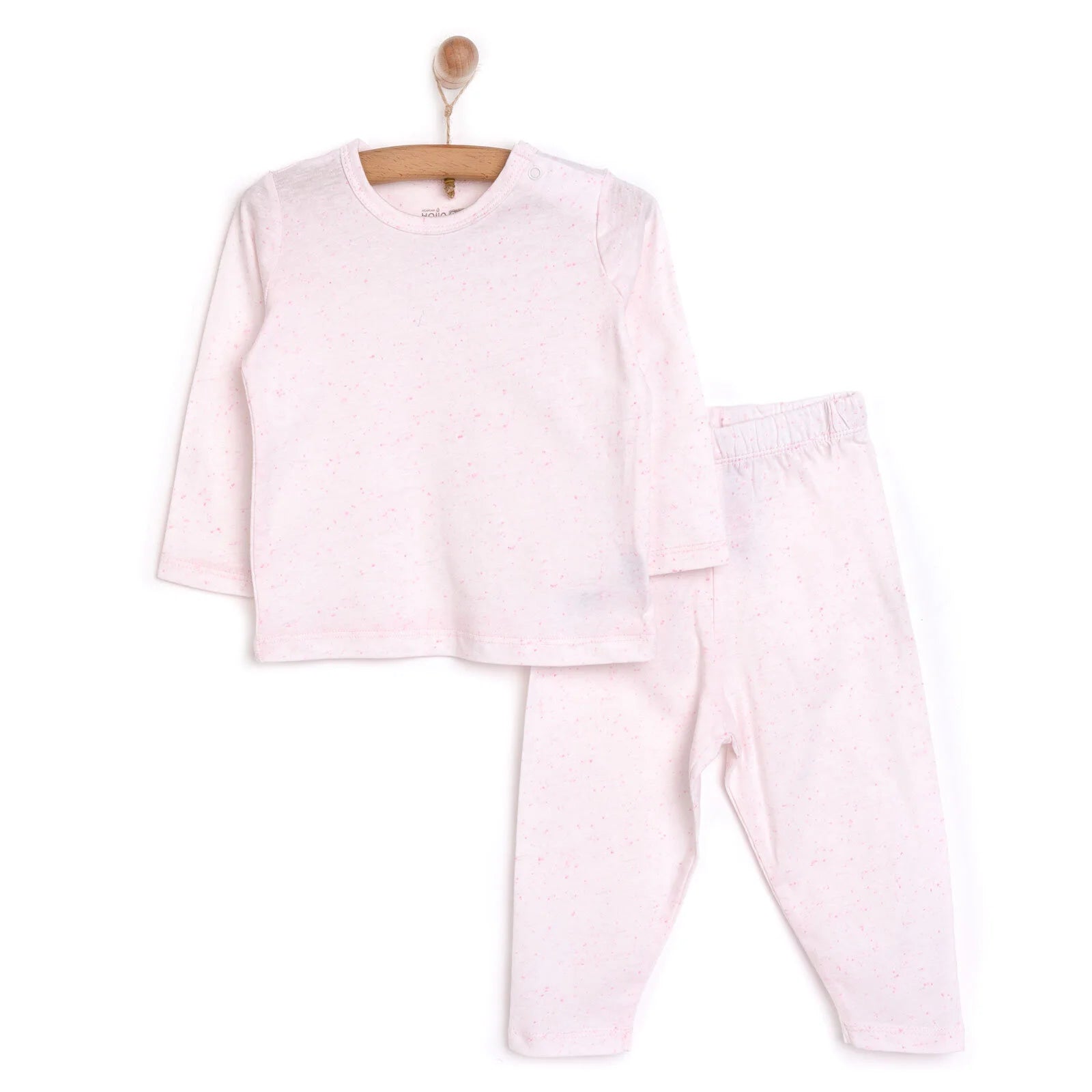 HelloBaby Baby Girl Long Sleeve Pyjamas Set - Light Pink - ebebek - Black Friday