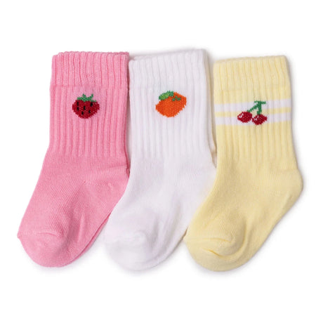 HelloBaby Girls 3 - Pack Baby Socks Striped None - Pink Pink - ebebek