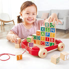 Hape Pull Along Cart with Stacking Blocks - ebebek - Black Friday