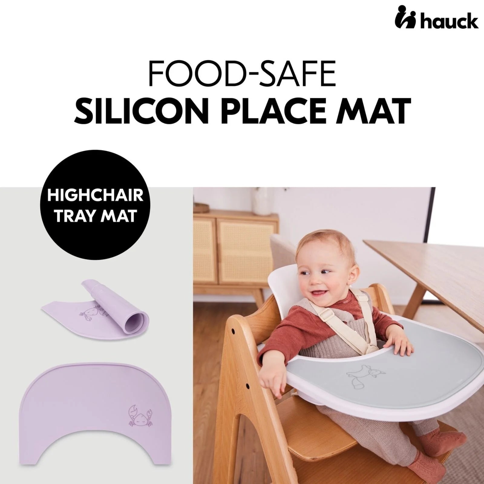 Hauck Highchair Tray Mat - Lavender - ebebek - Black Friday