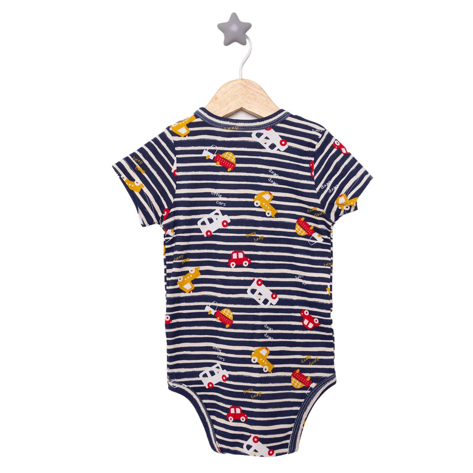 HelloBaby Baby Boy Short Sleeve Body - Blue - ebebek - Black Friday