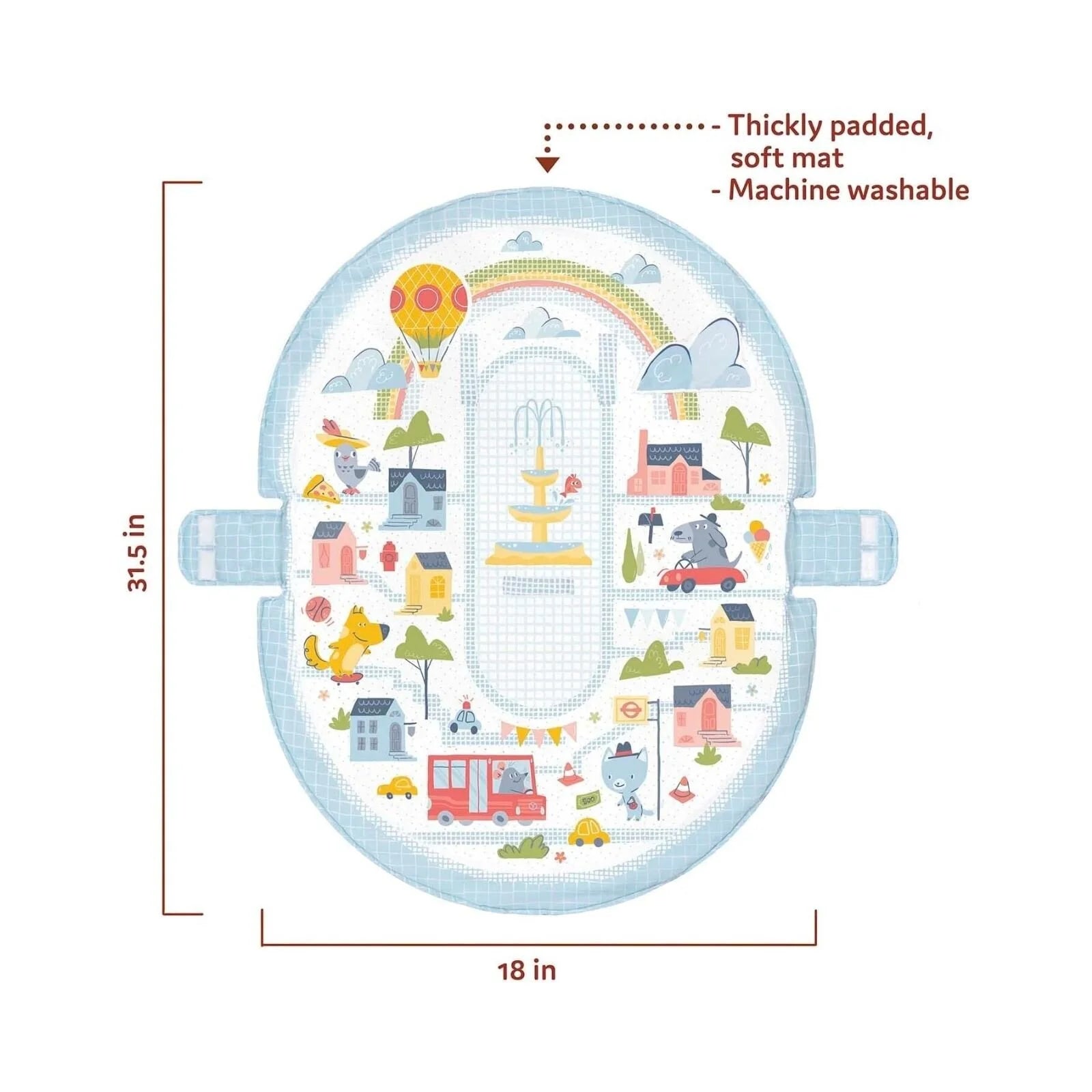 Yookidoo Urban Gymotion Lay to Sit - Up Playmat - ebebek - Black Friday