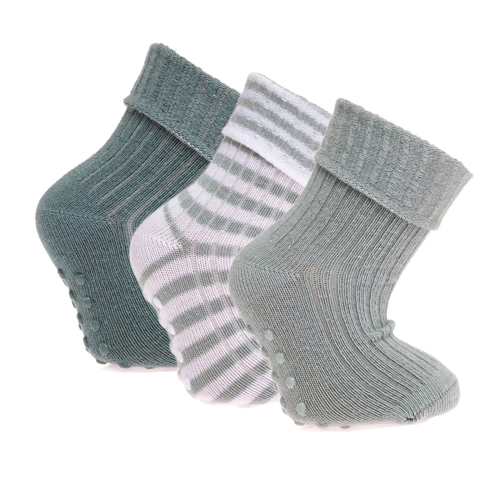 HelloBaby Unisex Pack of 3 Socks - Green - ebebek - Black Friday