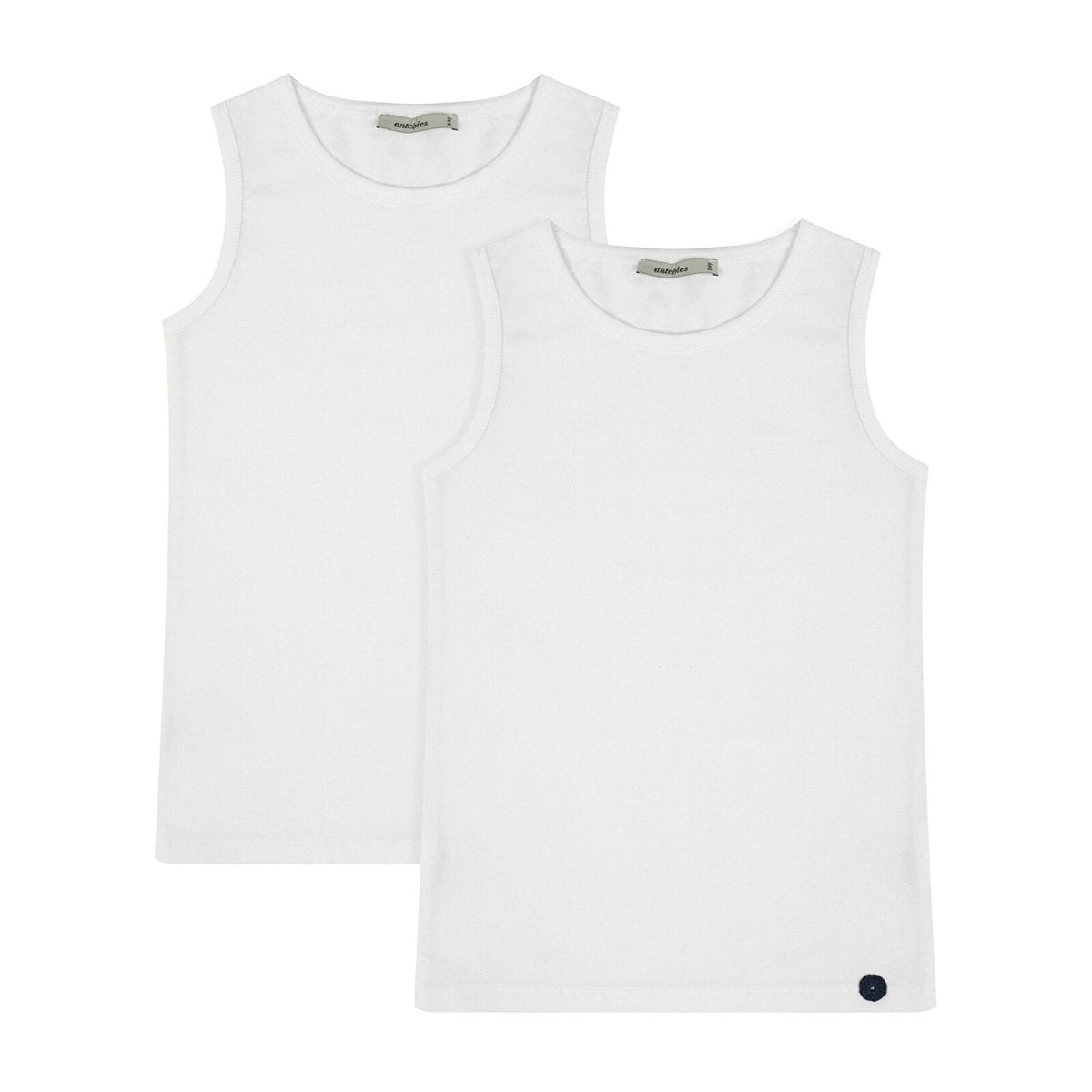 Antebies All White Jersey Camisole Set (Pack of 2) White - ebebek - Black Friday