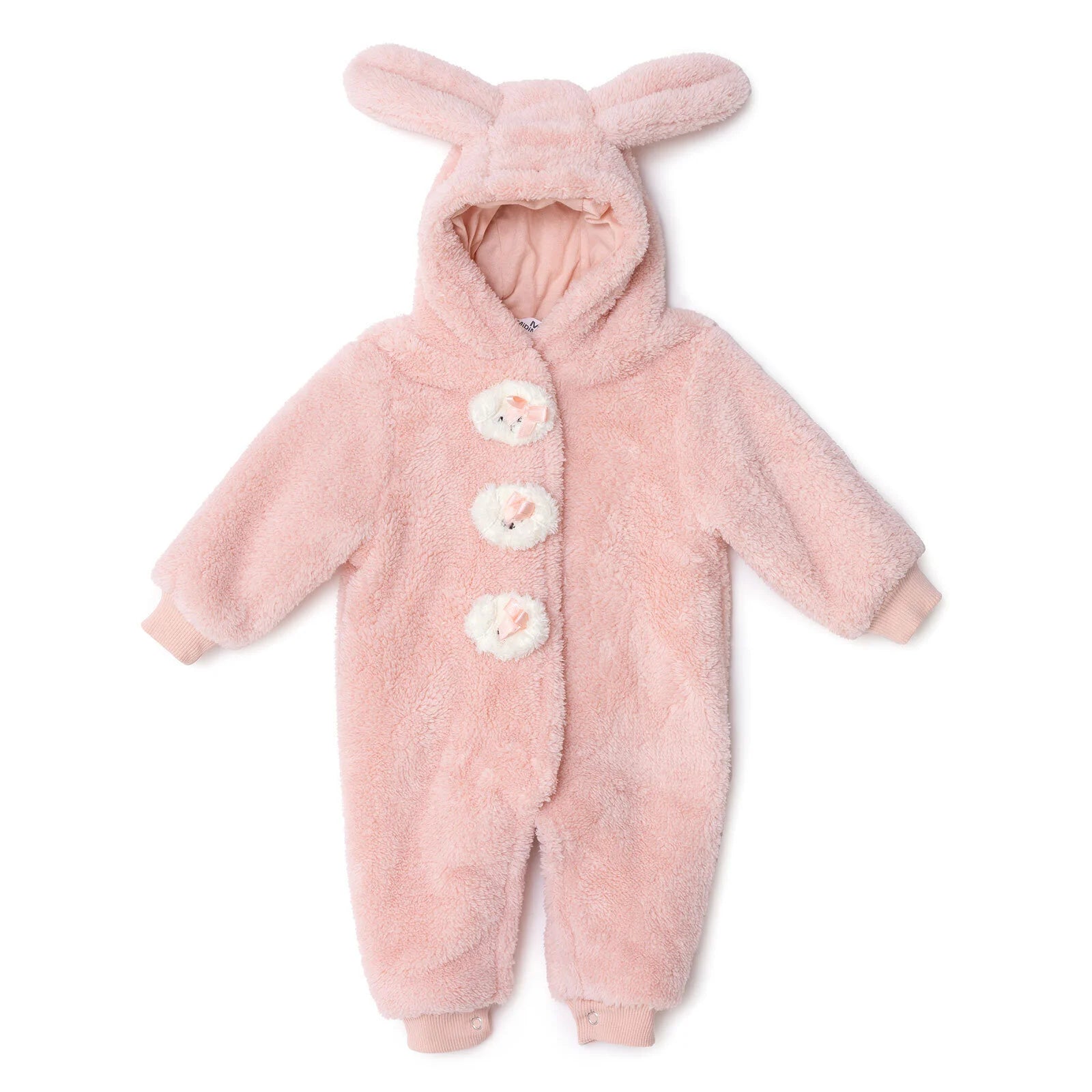 Midimod Newborn Welsoft Footless Jumpsuit - Pink - ebebek - Black Friday