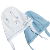 Bebetto Boys Hat Nautical Print Palm in the Sea - Petrol Green Petrol Green - ebebek