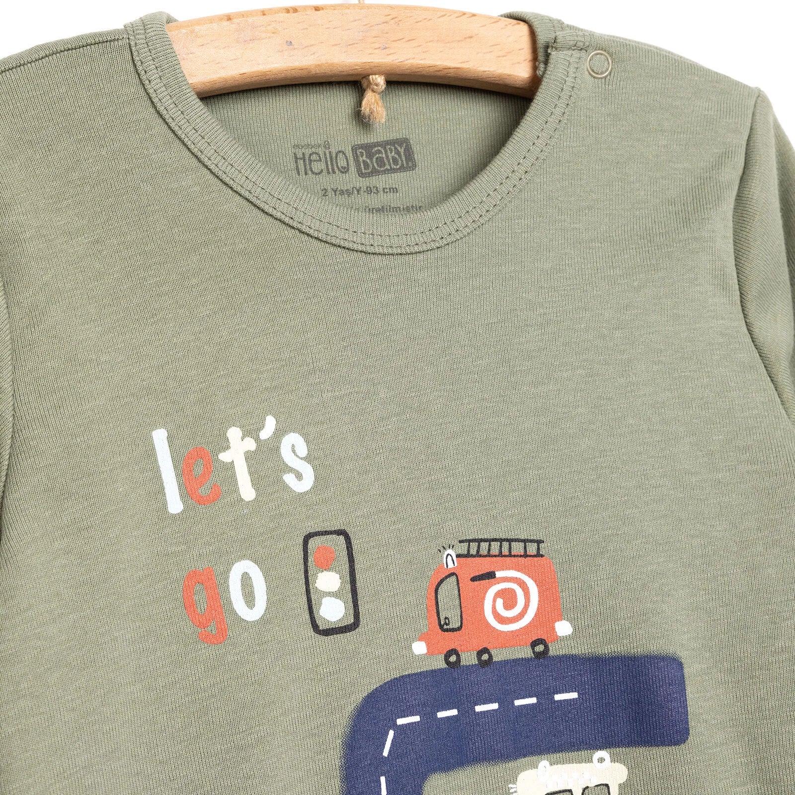 HelloBaby Baby Boy Long Sleeve Bodysuit 2pcs - Khaki - ebebek - Black Friday