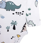HelloBaby Boy Dino Printed Long Sleeve Bodysuit - White - ebebek - Black Friday