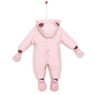 Midimod Basic Girl Rabbit Ears Snowsuit - Light Pink - ebebek - Black Friday