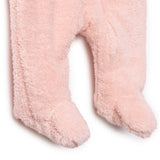 Midimod Newborn Welsoft Footed Jumpsuit - Light Pink Light Pink - ebebek