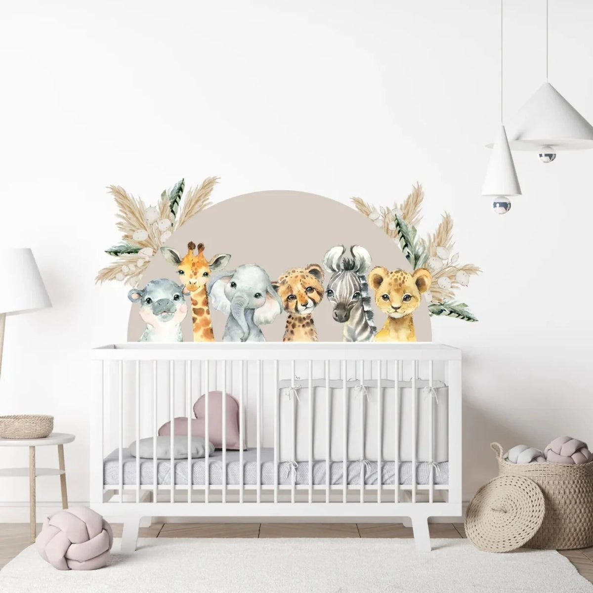 Live Vida Baby Safari Semi Circle Wall Sticker - ebebek