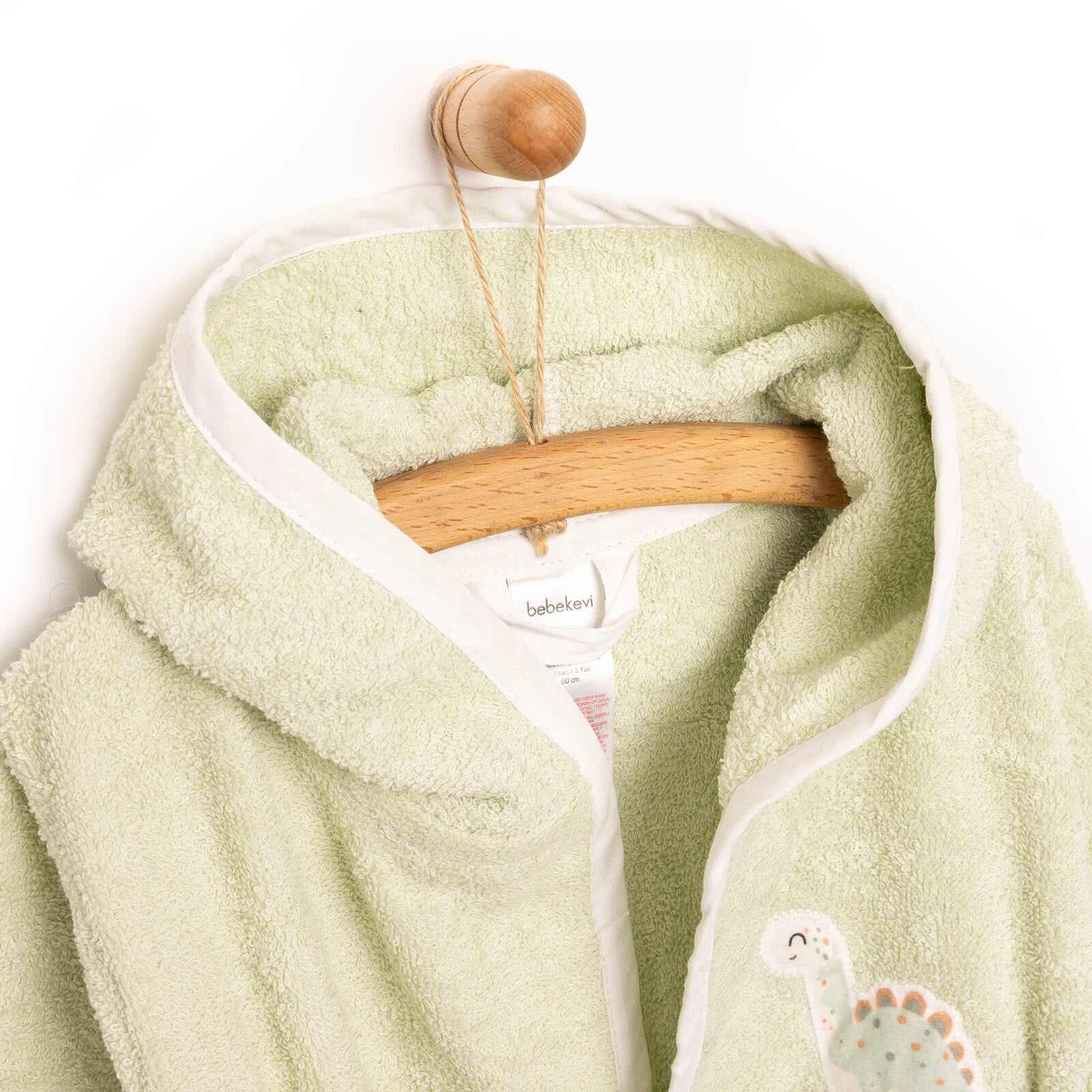Bebekevi Baby Bathrobe - Light Green - ebebek - Black Friday