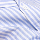 HelloBaby Boys Short Sleeve Pyjamas Set Striped Buttoned Peter Pan Collar Short Length Short Sleeve - Blue Blue - ebebek